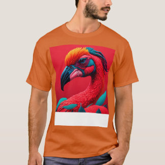 Cooles Flamingo-Portrait Grafik 2 T-Shirt