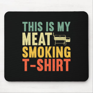 Cooles Fleisch Rauchen Kunst für Männer Frauen Gri Mousepad