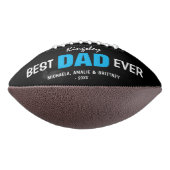 Cooles Foto "BEST VATER EVER" und Namensgeschenk Football (Gedreht 90)