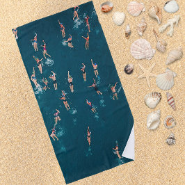 Cooles Foto der Schwimmer Strandtuch