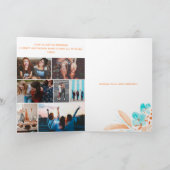 cooles Foto mit Blumen Karte (Innenseite)