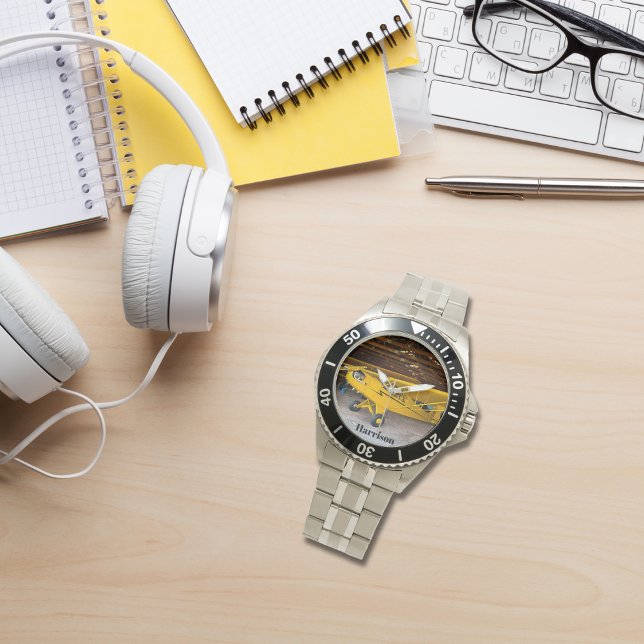 Cooles Foto, Piper Cub J3, Personalisiert Armbanduhr (Von Creator hochgeladen)