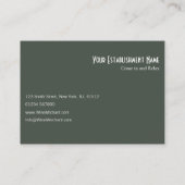 Cooles Foto von Flüssigkeit in einer Weinglas-Visi Visitenkarte (Rückseite)