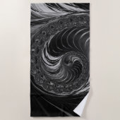 Cooles Fraktal Metallic Nautilus Golden Ratio Strandtuch (Vorderseite)