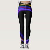 Cooles Fraktal-psychedelisches Leggings (Vorderseite)