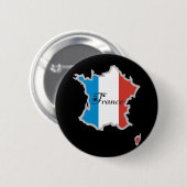 Cooles Frankreich Button (Vorne & Hinten)