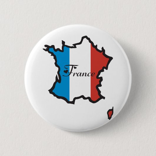 Cooles Frankreich Button (Vorderseite)