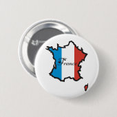 Cooles Frankreich Button (Vorne & Hinten)
