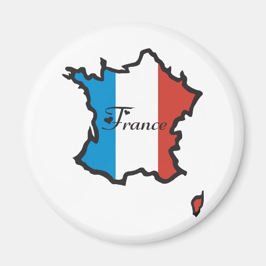 Cooles Frankreich Magnet (Vorne)