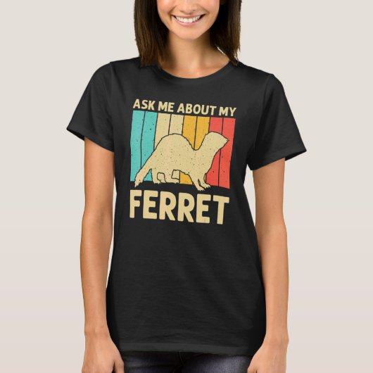 Cooles Frettchen für Damen T-Shirt (Vorderseite)