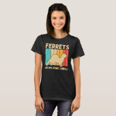 Cooles Frettchen für Damen T-Shirt (Vorne ganz)