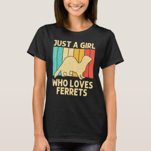 Cooles Frettchen für Girls Kinder Tierfreund T-Shirt