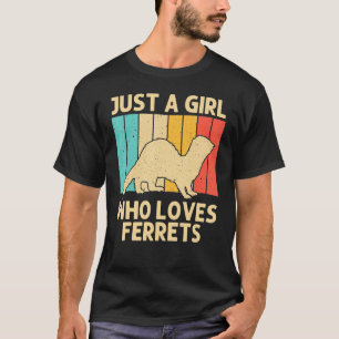 Cooles Frettchen für Girls Kinder Tierfreund T-Shirt