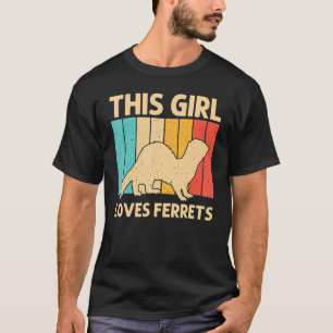 Cooles Frettchen für Girls Kinder Tierfreund T-Shirt