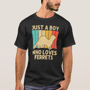 Cooles Frettchen für Jungen Kinder Tierfreund T-Shirt
