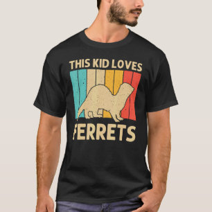 Cooles Frettchen für Kids Boys Animal Ferret Owner T-Shirt