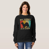 Cooles Frettchen für Kinder Jungen Männer Frettche Sweatshirt (Vorne ganz)