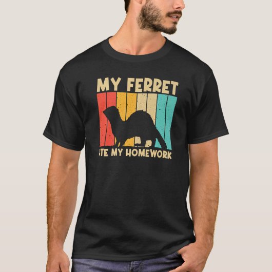 Cooles Frettchen für Kinder Jungen Männer Frettche T-Shirt (Vorderseite)