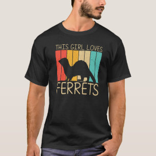 Cooles Frettchen für Mädchen Frauen Ferret Heimtie T-Shirt