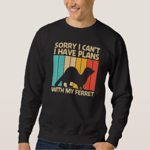 Cooles Frettchen für Männer Frauen Ferret Heimtier Sweatshirt