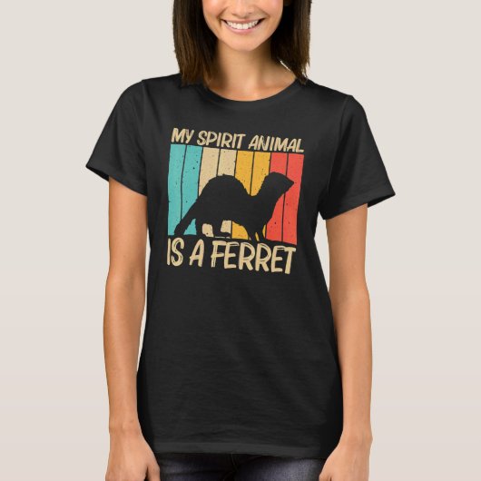 Cooles Frettchen für Männer Frauen Ferret Heimtier T-Shirt (Vorderseite)