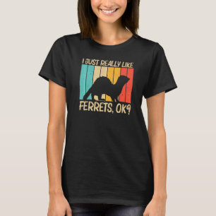 Cooles Frettchen für Männer Frauen Ferret Heimtier T-Shirt