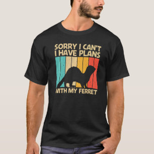Cooles Frettchen für Männer Frauen Ferret Heimtier T-Shirt
