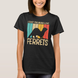 Cooles Frettchen für Männer Frauen Ferret Heimtier T-Shirt