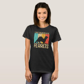 Cooles Frettchen für Männer - weibliches Frettchen T-Shirt (Vorne ganz)