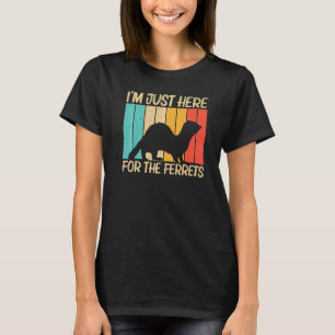 Cooles Frettchen für Männer weibliches Frettchen T T-Shirt