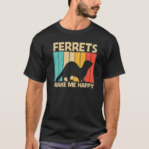 Cooles Frettchen für Männer weibliches Frettchen T T-Shirt