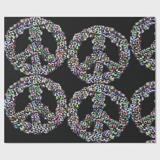 Cooles Friedenssymbylpapier Geschenkpapier (Flach)