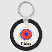 Cooles Frisbedesign Schlüsselanhänger (Vorderseite)