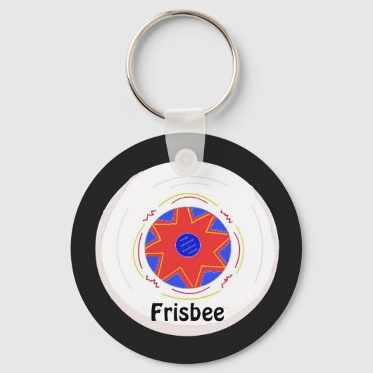 Cooles Frisbedesign Schlüsselanhänger (Vorderseite)