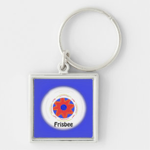 Cooles Frisbee-Design Schlüsselanhänger