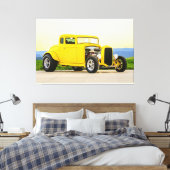 COOLES FRISIERTE AUTO 1 LEINWANDDRUCK (Insitu (Schlafzimmer))