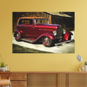 COOLES FRISIERTE AUTO 5 LEINWANDDRUCK (Insitu (Wohnzimmer))