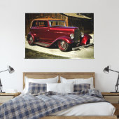COOLES FRISIERTE AUTO 5 LEINWANDDRUCK (Insitu (Schlafzimmer))