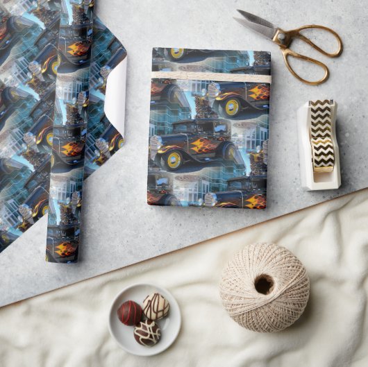 COOLES FRISIERTE AUTO 6 GESCHENKPAPIER (Kunsthandwerk)