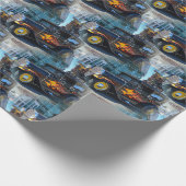 COOLES FRISIERTE AUTO 6 GESCHENKPAPIER (Ecke)