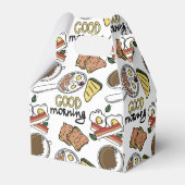 Cooles Frühstück Brunch mit gefliestem Party Geschenkschachtel (Rückseite)