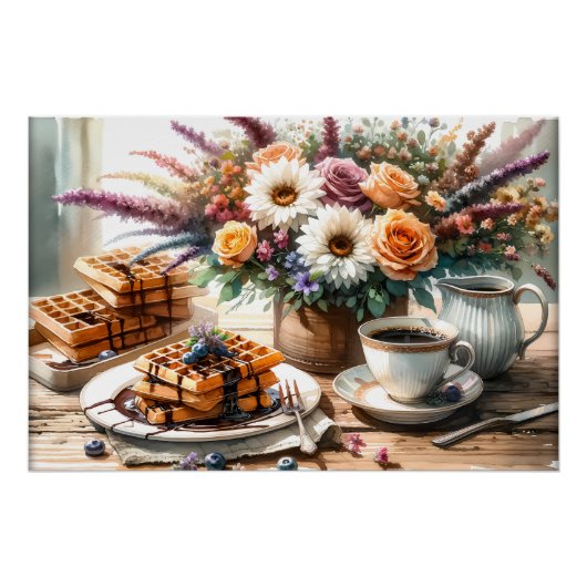 Cooles Frühstücksbuffet Poster (Vorderseite)