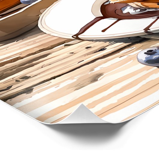 Cooles Frühstücksbuffet Poster (Ecke)