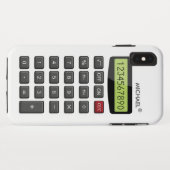 Cooles Fun Calculator-Muster mit benutzerdefiniert Case-Mate iPhone Hülle (Rückseite (Horizontal))