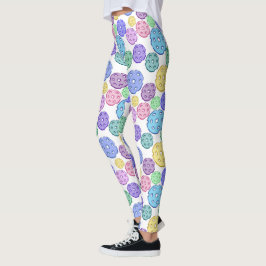 Cooles Fun-farbiges Pickleball-Muster Leggings