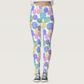 Cooles Fun-farbiges Pickleball-Muster Leggings (Vorderseite)