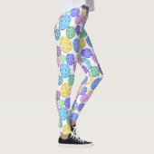 Cooles Fun-farbiges Pickleball-Muster Leggings (Rechts)