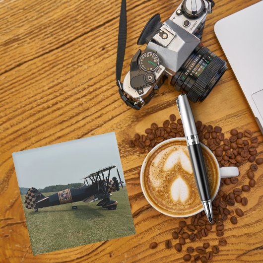 Cooles Fun-Foto, Pilotenfamilie, Luftfahrt Glasuntersetzer
