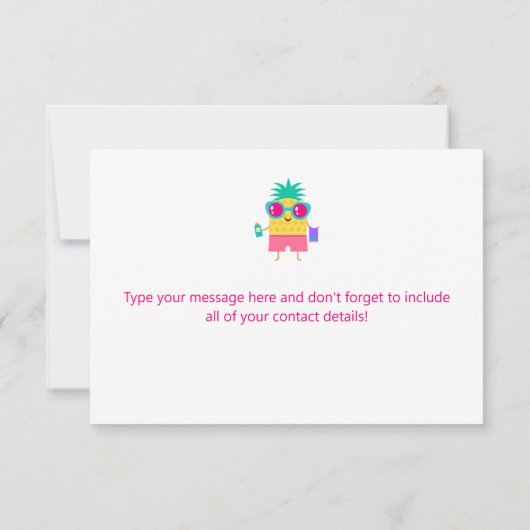 Cooles Fun Summer Realtor Marketing bleibe (Rückseite)