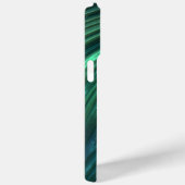 Cooles Funky Dark Aquamarin Blue Green 3D Art Must Case-Mate iPhone Hülle (Rückseite / Rechts)